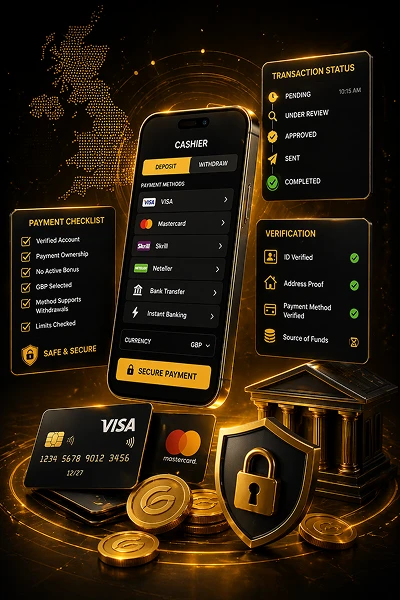 Goldenbet payments and cashier